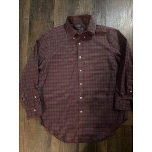 Lauren Ralph Lauren Button Down Shirt Mens 16.5 32/33 Classic Fit Non Iron Pony
